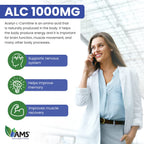 America Medic & Science Acetyl L-Carnitine 1000mg - 60 Tablets - image 4