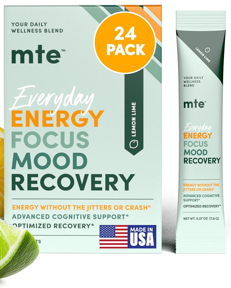 MTE Energy Drink Powder with Paraxanthine 24 Caffeine Free Energy