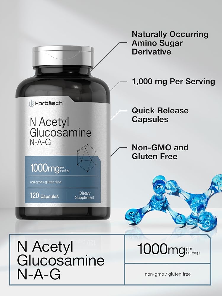 Horbäach N-Acetyl Glucosamine 1000 mg - 120 Capsules - image 4
