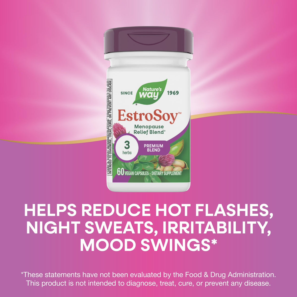 Nature's Way EstroSoy Menopause Support Black Cohosh - 60 Capsules - image 4