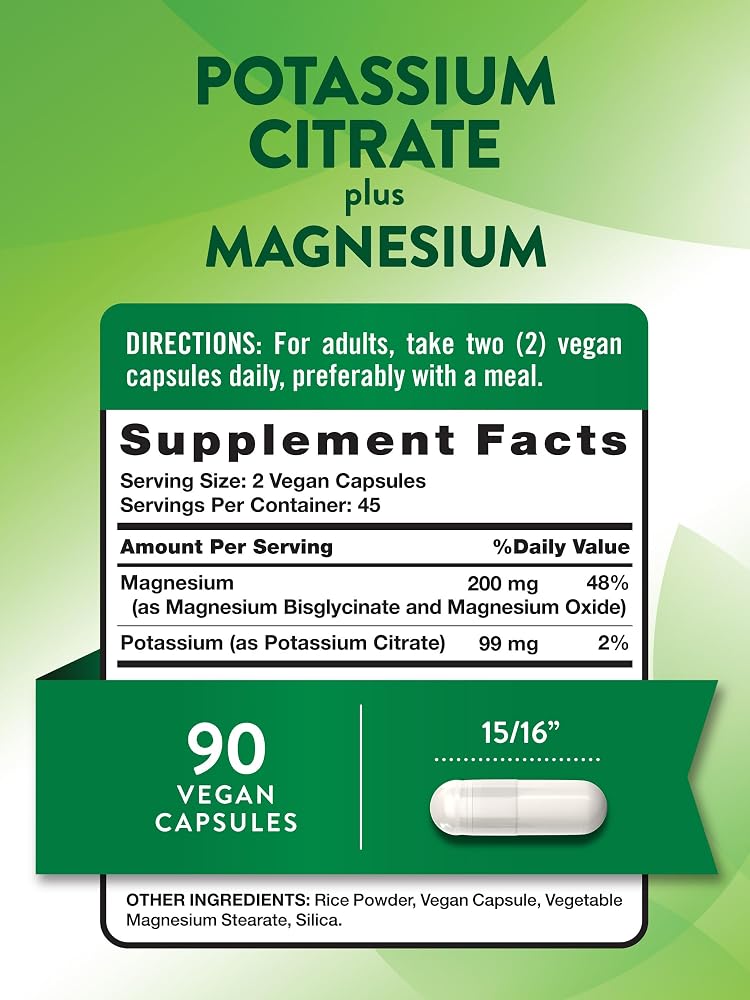 Nature's Truth Potassium Magnesium Citrate Capsules - 90 Count - image 2