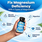 GreeNatr Magnesium Supplement 4-in-1 Blend - 120 Capsules - image 2