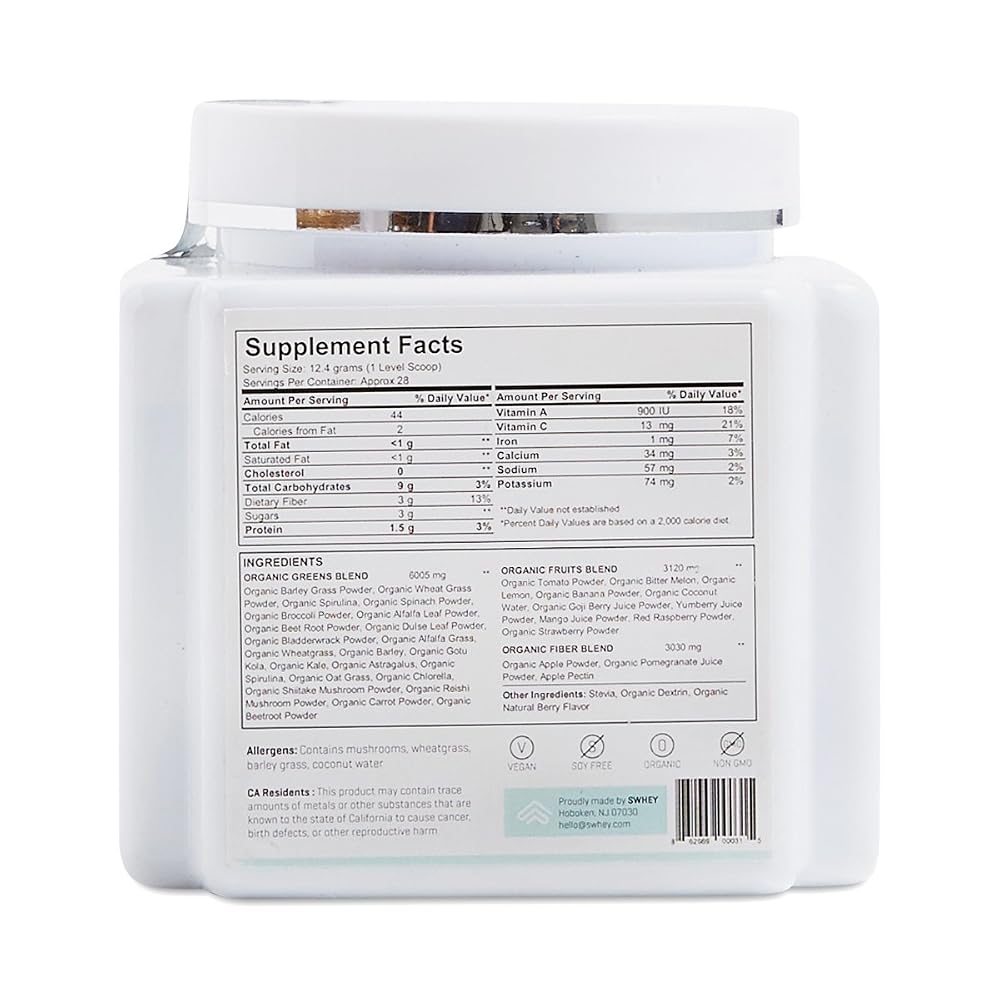 Swhey Alkamist Organic Green Superfood Multivitamin Powder - 28 Servings - image 3