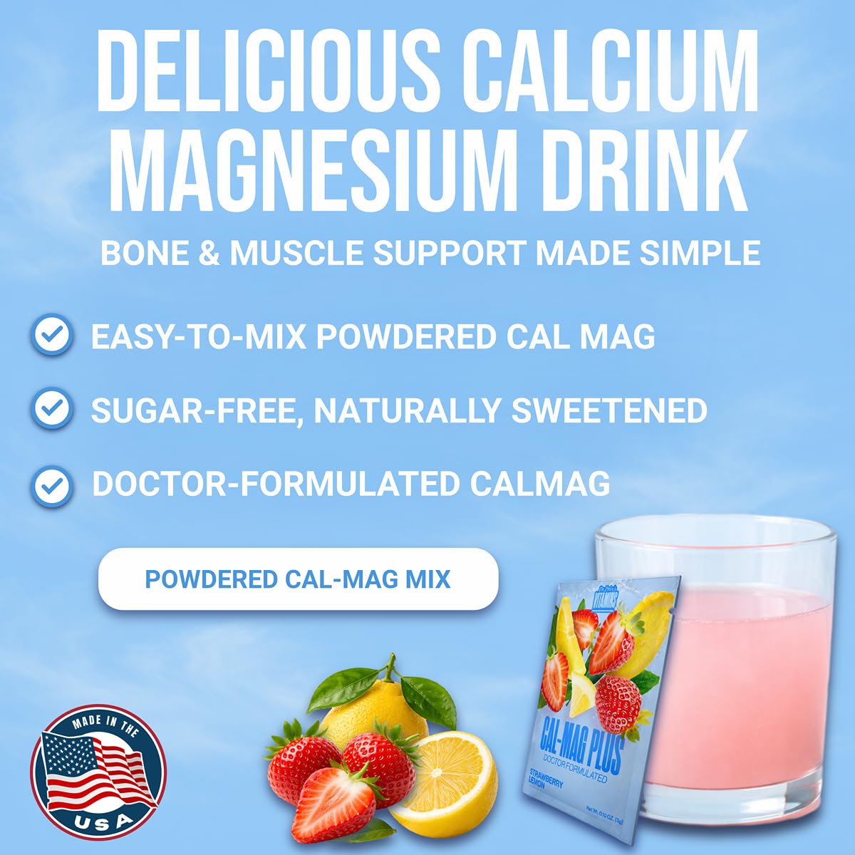 Dr. Price's Vitamins Calcium Magnesium Powder - 30 Packets - image 3