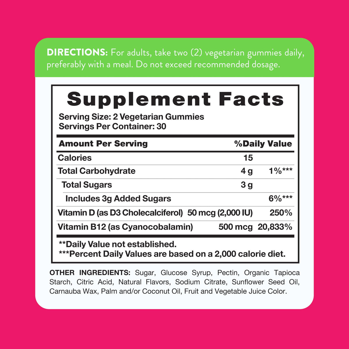 Nature's Truth Vitamin D3 and B12 Gummies for Adults - 60 Count - image 2