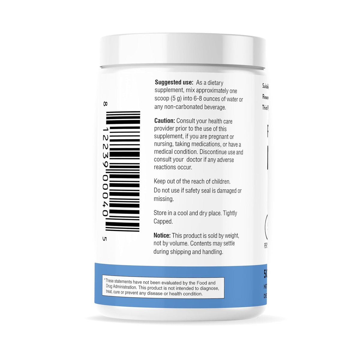 Sandhu's L-Glutamine Powder Amino Acid Supplement - 100 Servings - image 3