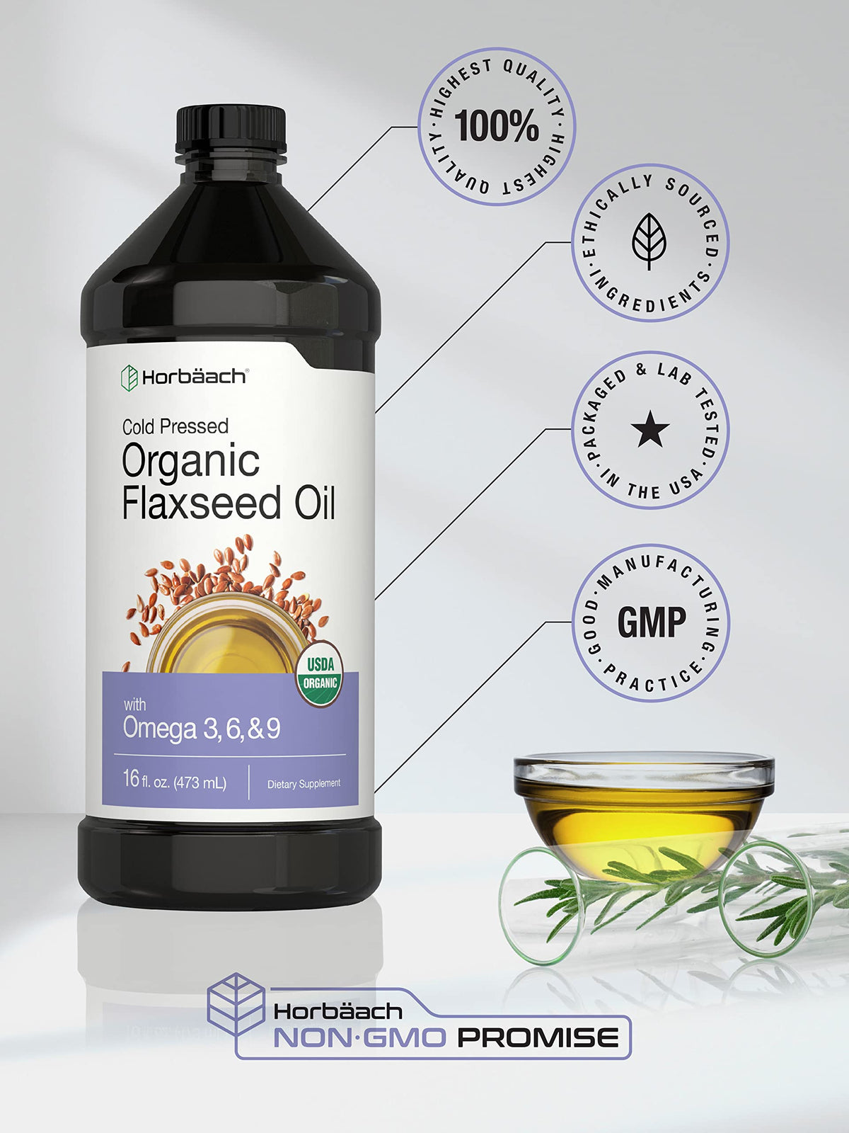Horbäach Organic Flaxseed Oil - image 5