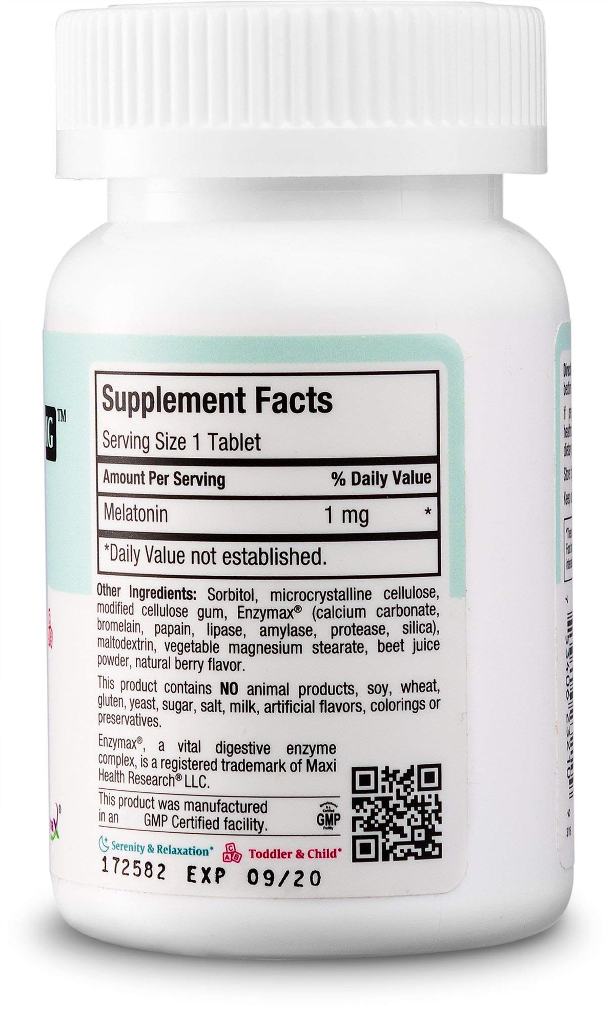 Maxi Health Melatonin 1mg Chewable Tablets - 200 Count - image 3