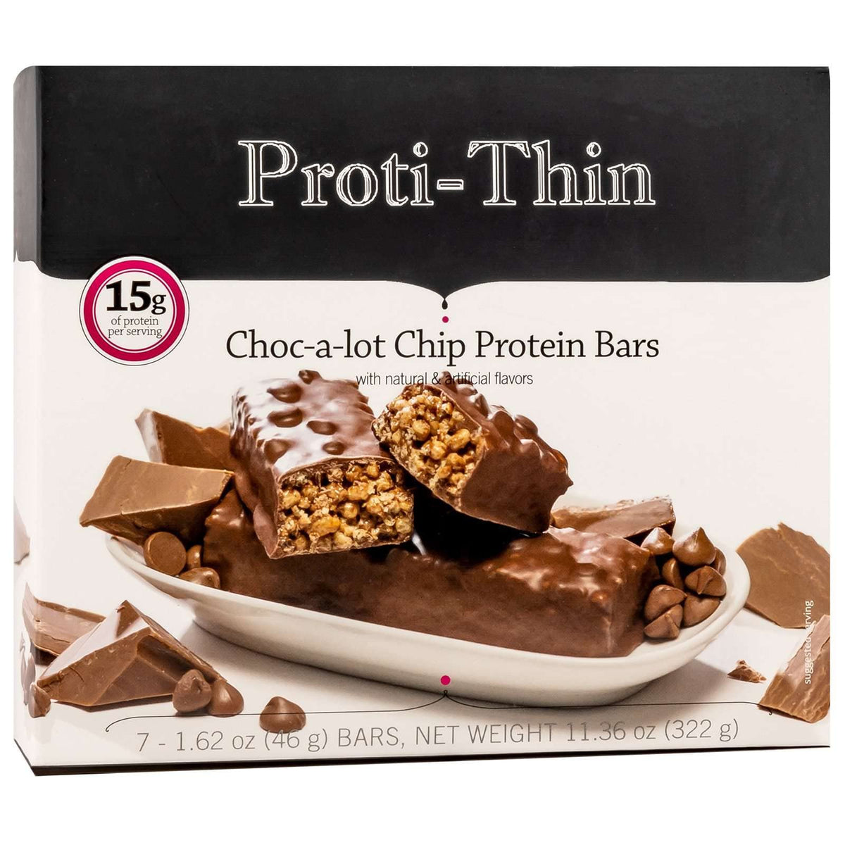 Proti-Thin Choc-A-Lot Chip Protein Bar 15g - 7 Bars