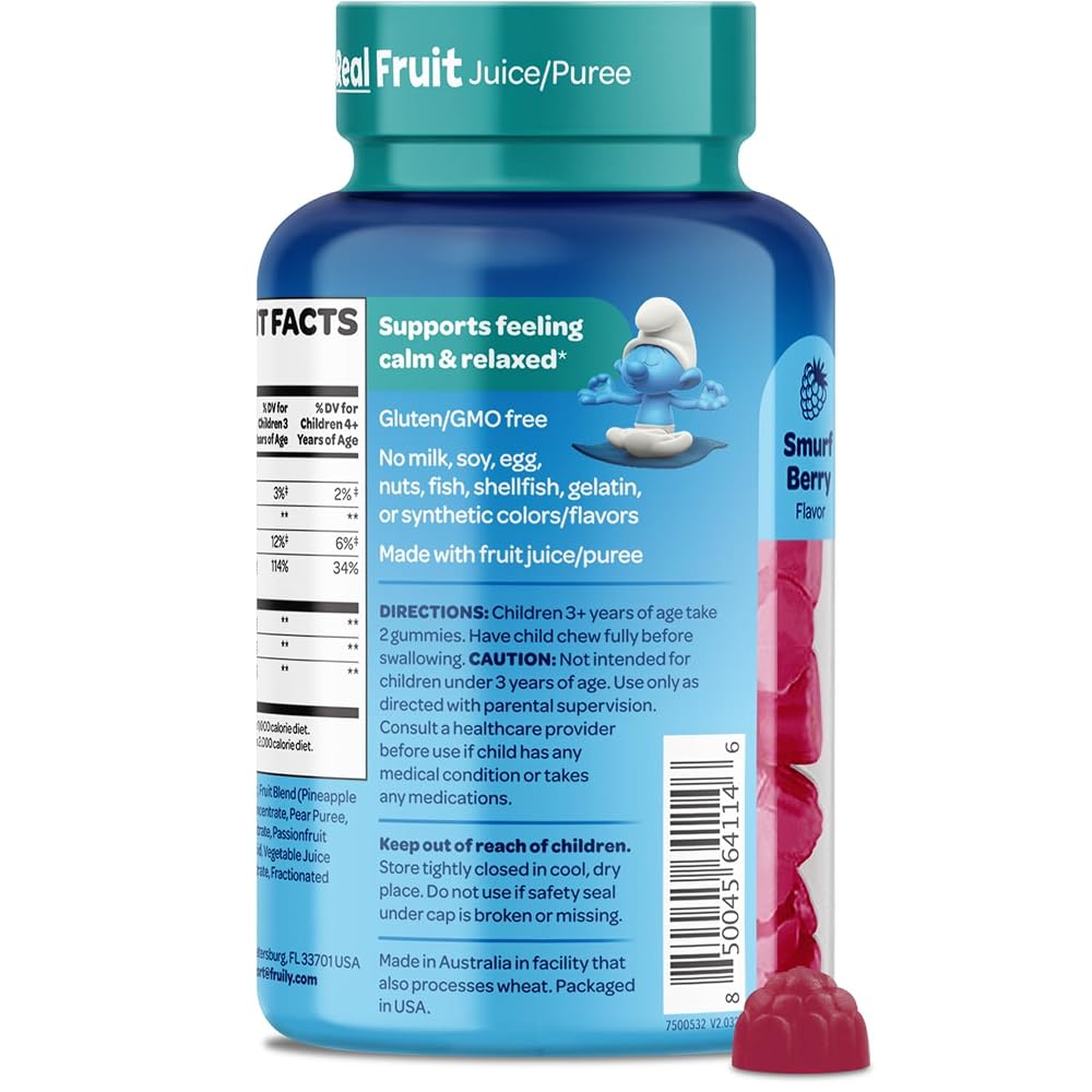 VITABURST The Smurfs Gummies for Kids with Chamomile & Lemon Balm