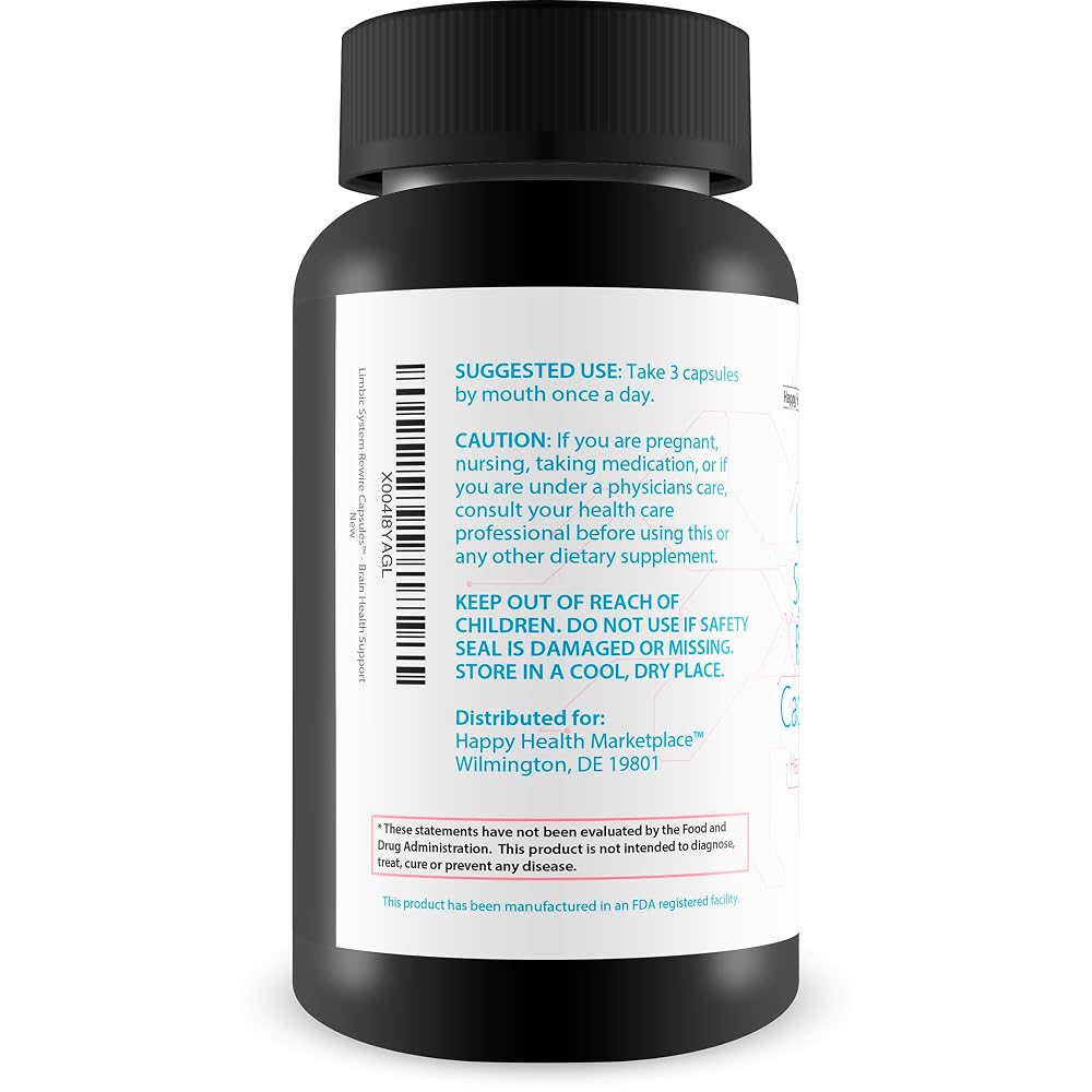 Happy Health Marketplace Limbic System Rewire Mood Support - 90 Capsules - image 3