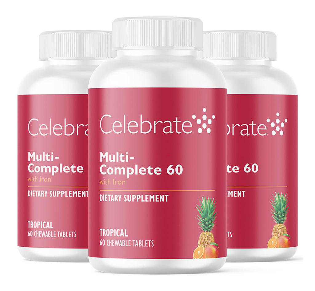 Celebrate Vitamins Multi-Complete Chewables, 60mg Iron