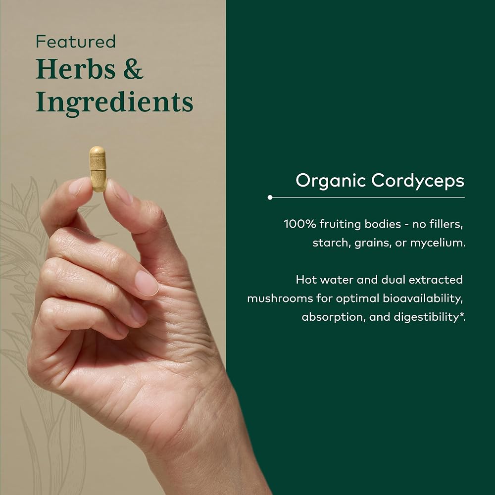 Gaia Herbs PRO Cordyceps Mushroom - 60 Capsules - image 4