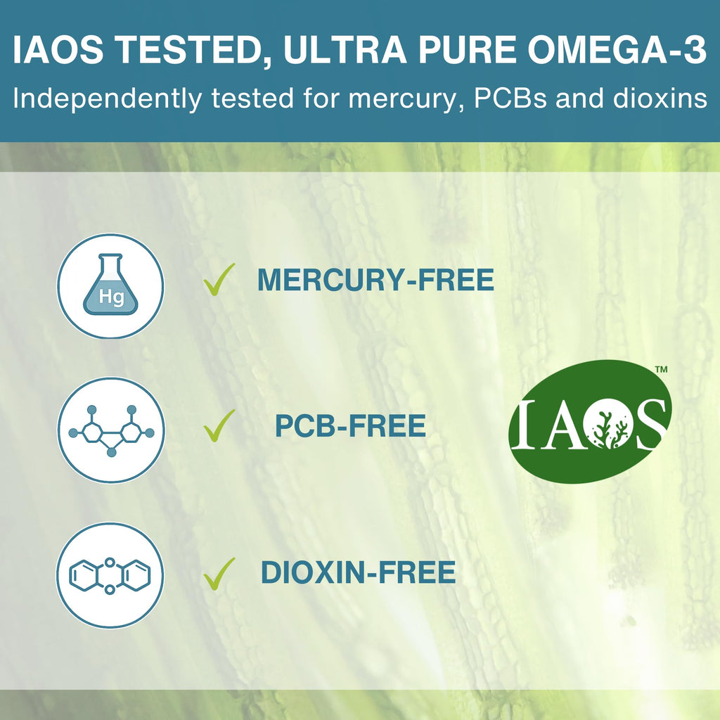 Igennus Vegan Omega 3 Algae Oil EPA DHA 600mg - 60 Softgels - image 3