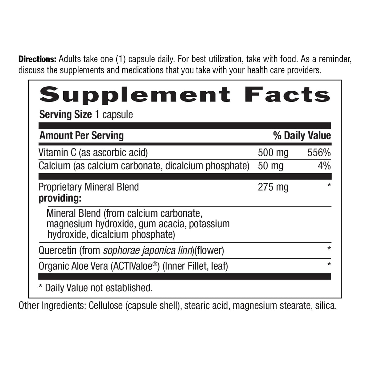 Country Life Buffer-C Vitamin C 500 mg - 120 Vegetarian Capsules - image 2