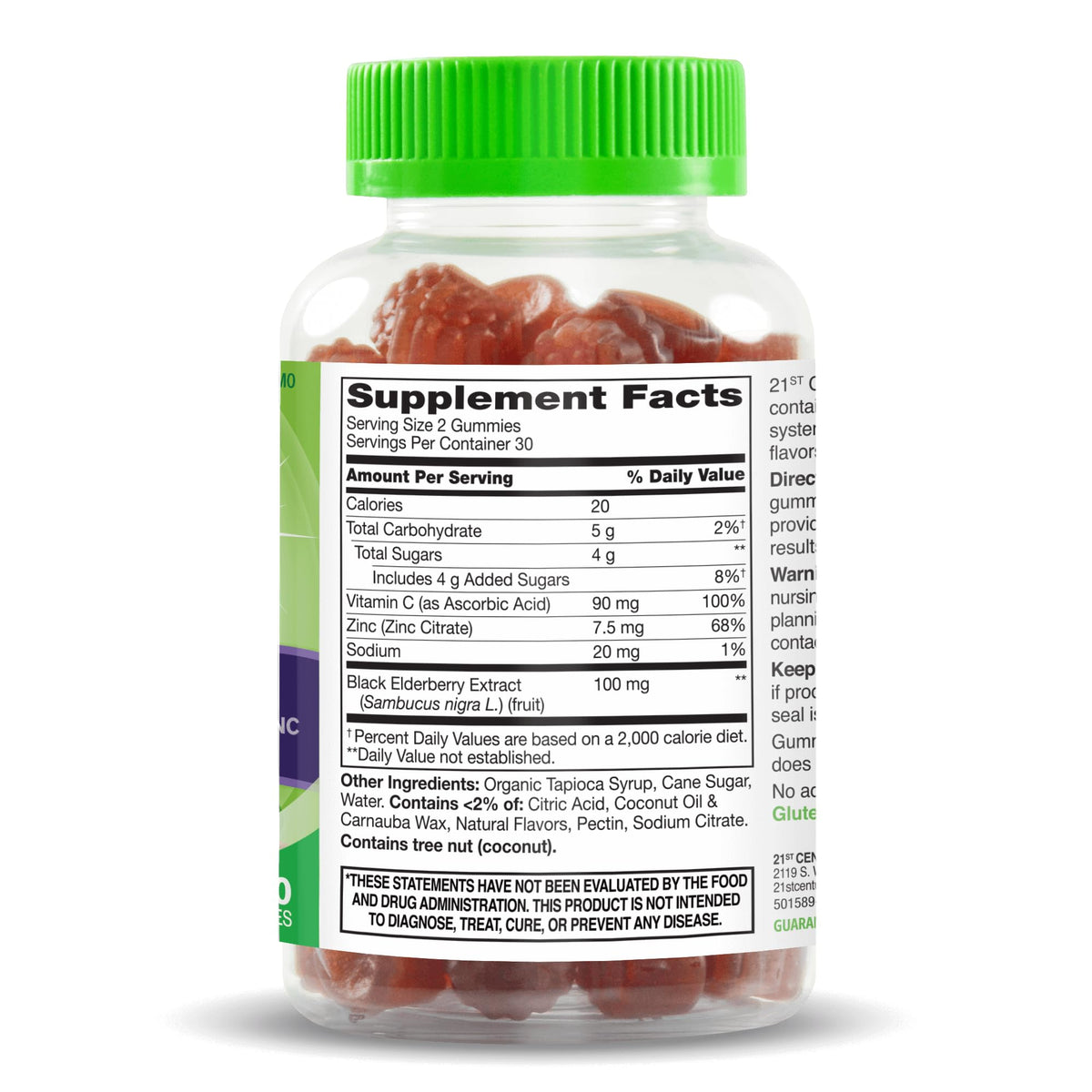 21st Century VitaJoy Sambucus Elderberry Gummies Immune Support - 60 Count - image 2