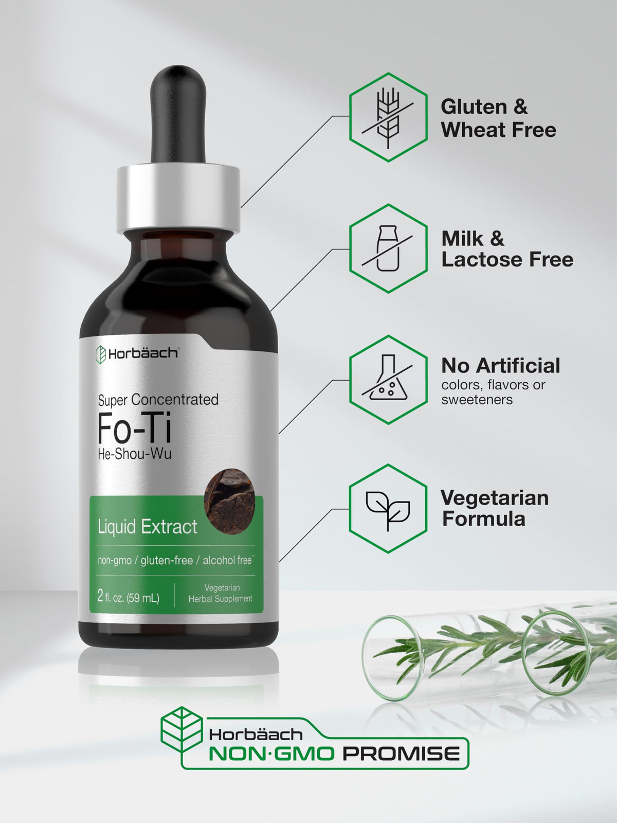 Horbäach Fo-Ti Root Alcohol Free Extract - 2 fl oz - image 5