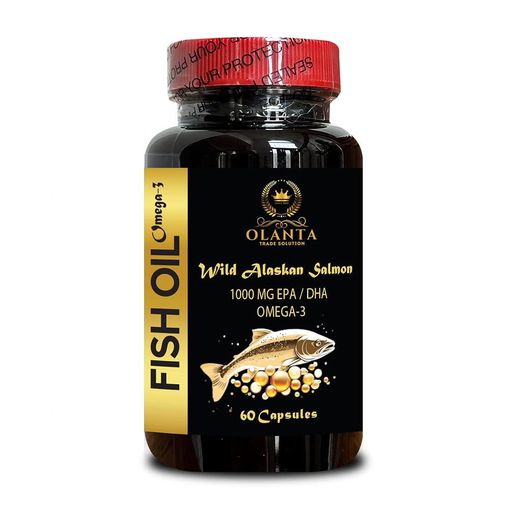 OLANTA Wild Alaskan Salmon Oil Omega-3 - 60 Softgels