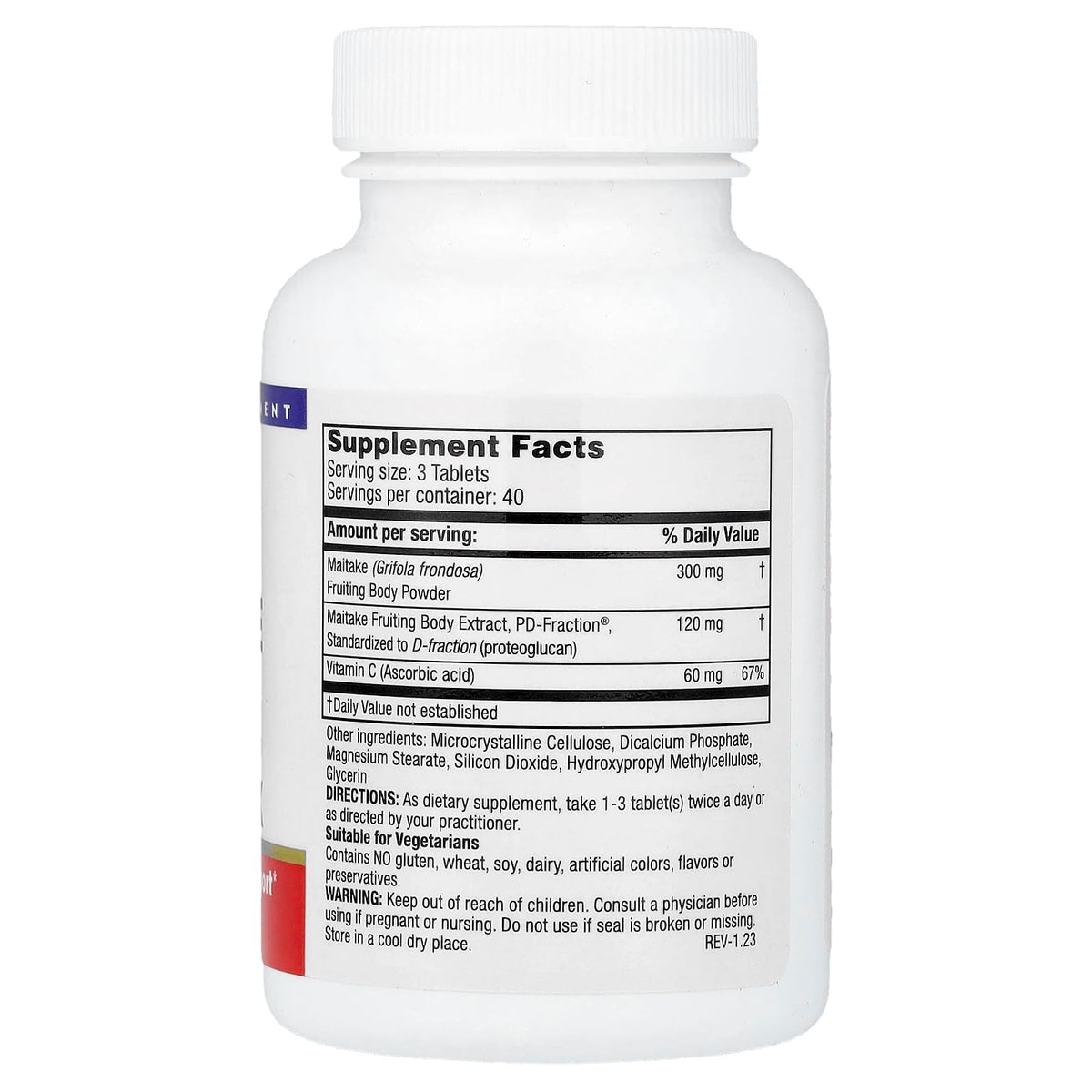 Mushroom Wisdom Maitake D-Fraction Pro - 120 Tablets - image 2