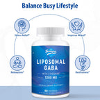 Genogna GABA with L-Theanine Supplement 1200mg - High Bioavailable