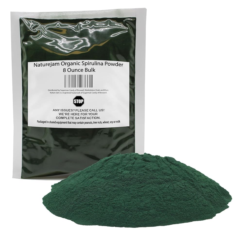 Naturejam Organic Spirulina Powder - 8 Ounce
