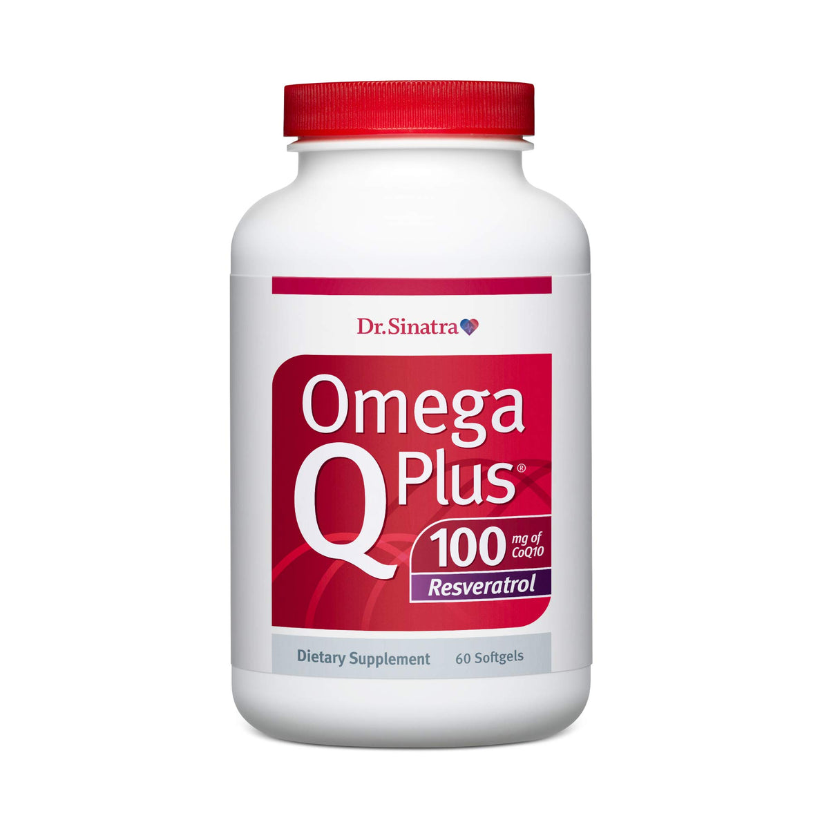 Dr. Sinatra's Omega Q Plus 100 Resveratrol Supplement with 100 mg
