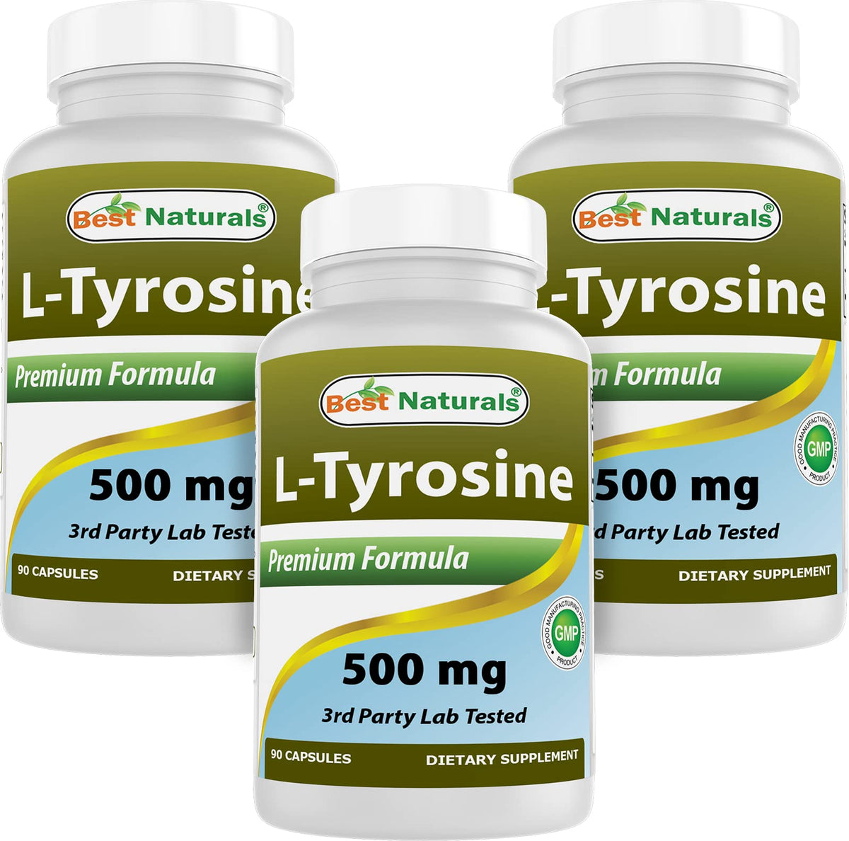 Best Naturals L-Tyrosine 500 mg 90 Capsules
