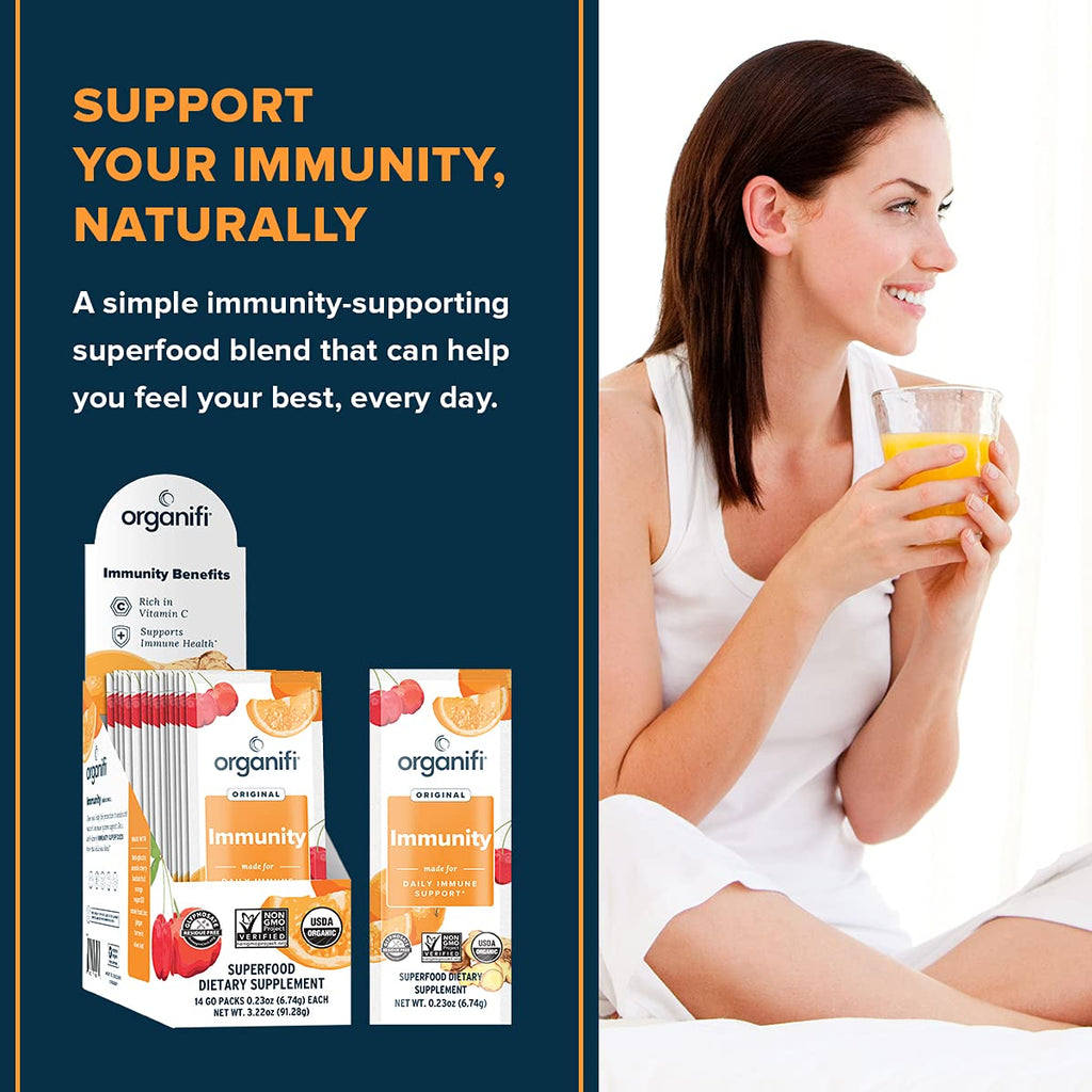 Organifi Immunity Organic Superfood Powder - 14 Packets - image 3