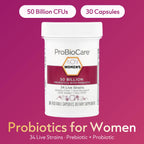 ProBioCare Probiotic for Women - 50 Billion CFUs - Supports Digestive