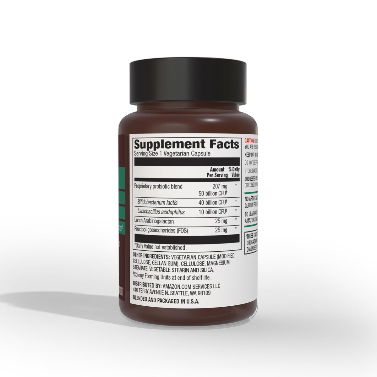Amazon Basics One Daily Adult Probiotic Blend - 30 Capsules - image 2