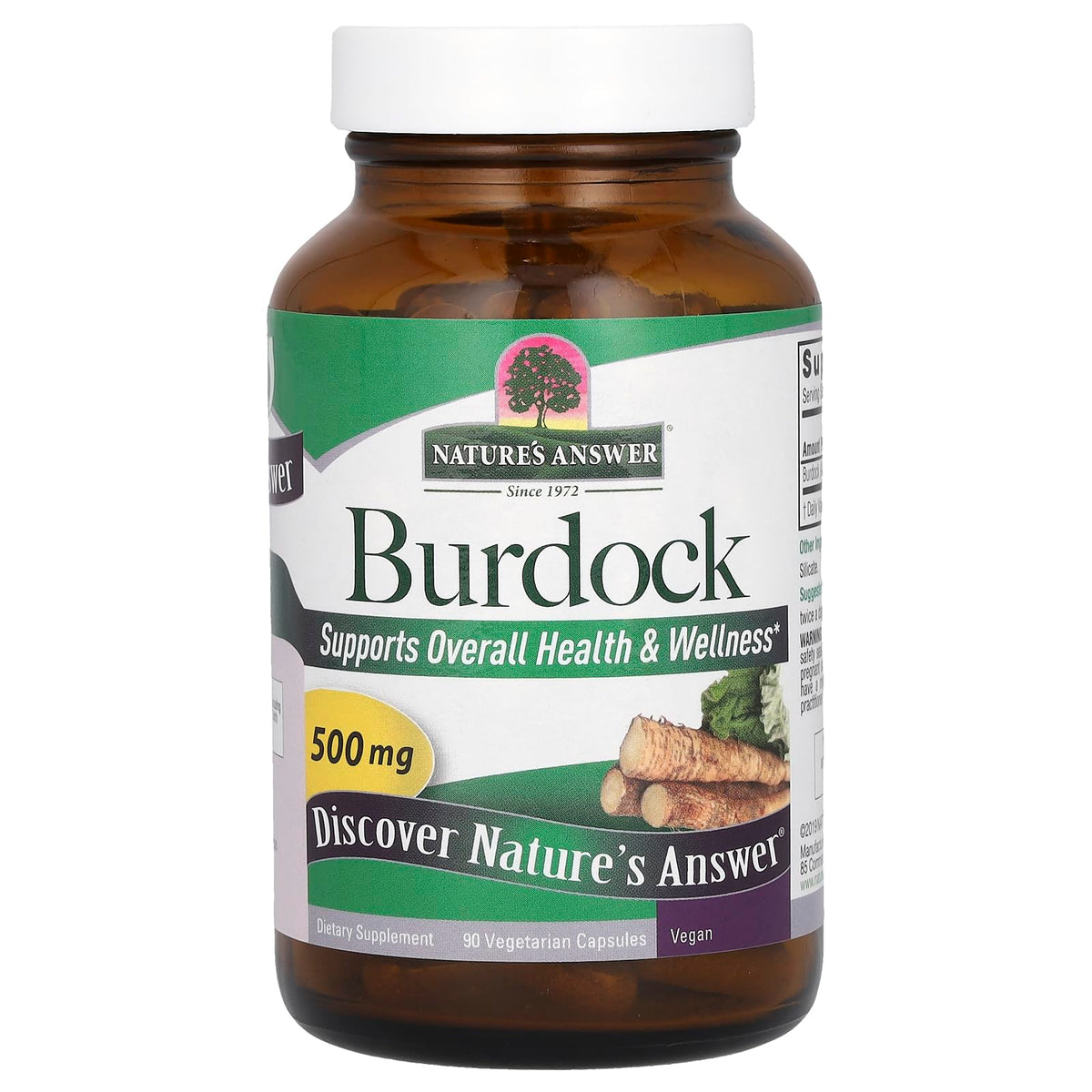 Nature's Answer Burdock Root Antioxidant - 90 Capsules - image 3