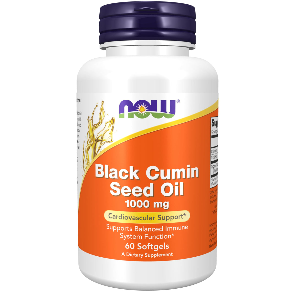 NOW Black Cumin Seed Oil 1,000 mg - 60 Softgels