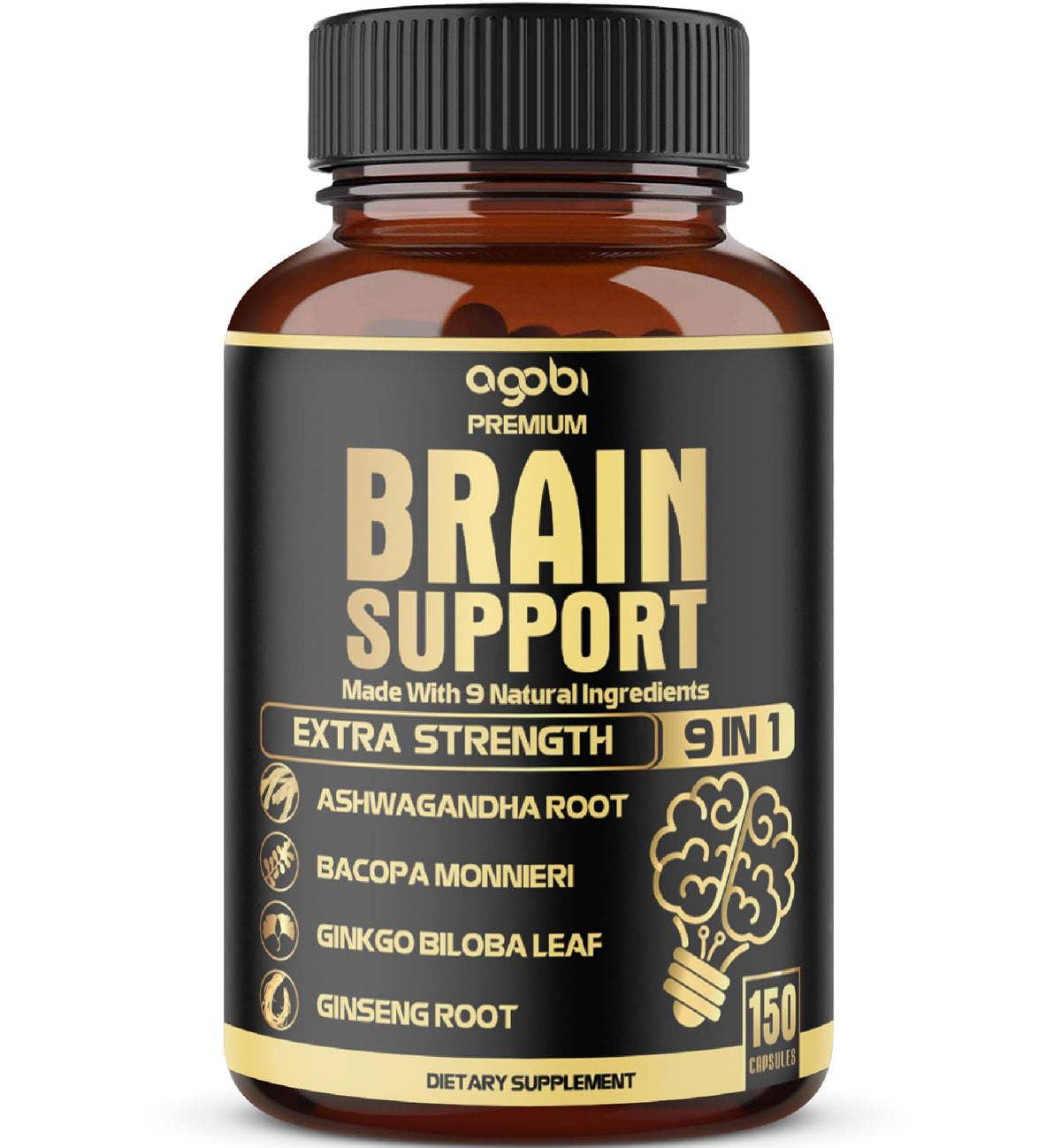 agobi 9in1 Brain Support Supplement - 150 Capsules
