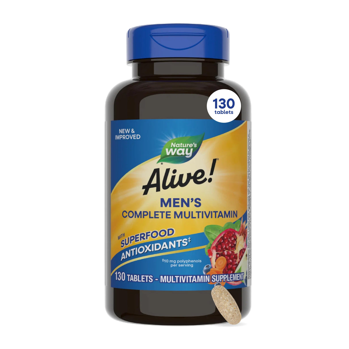 Nature's Way Alive! Men's Complete Multivitamin - 130 Tablets