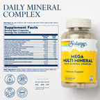 SOLARAY Mega Multi Mineral with Iron - 200 Capsules - image 2