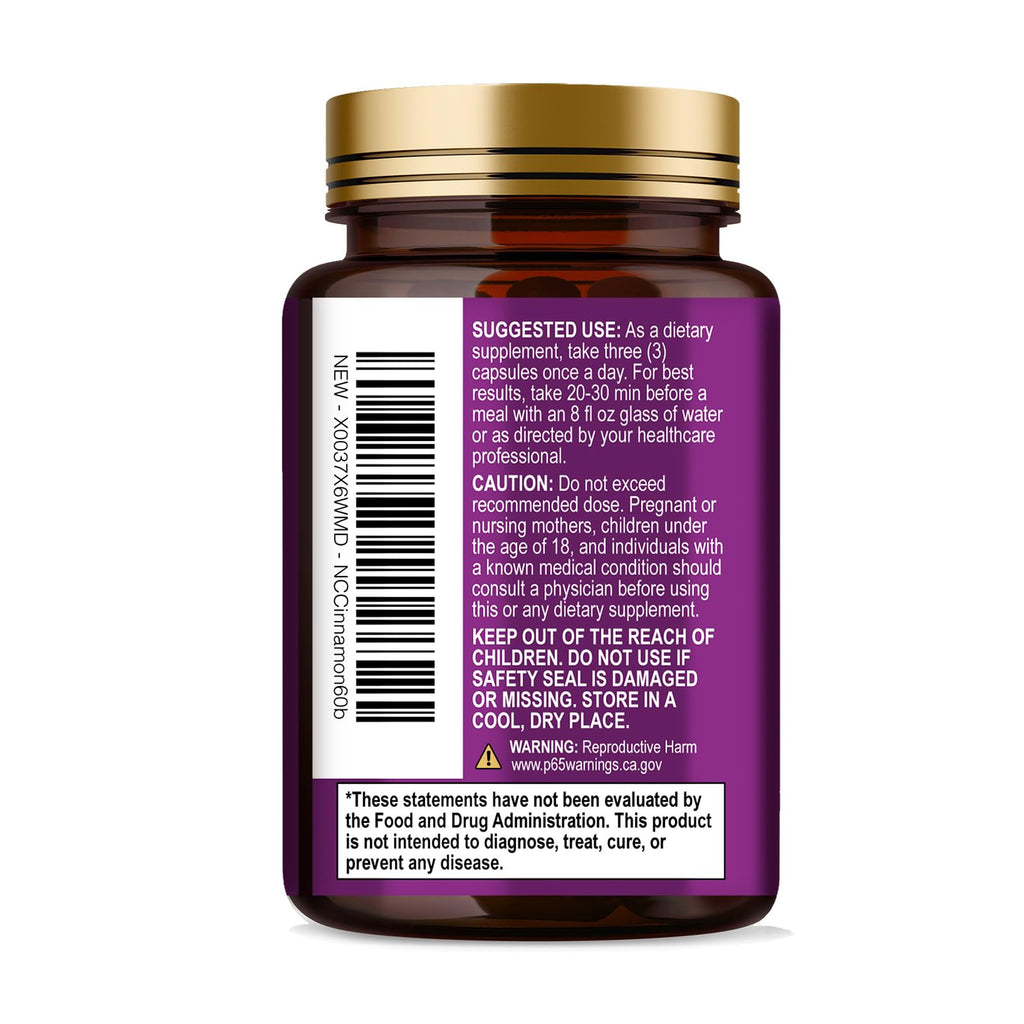 Nature's Choice Ceylon Cinnamon Capsules - Certified Organic Ceylon