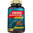 Tenmido Chaga Mushroom Extract 9-Ingredient Blend - 90 Capsules