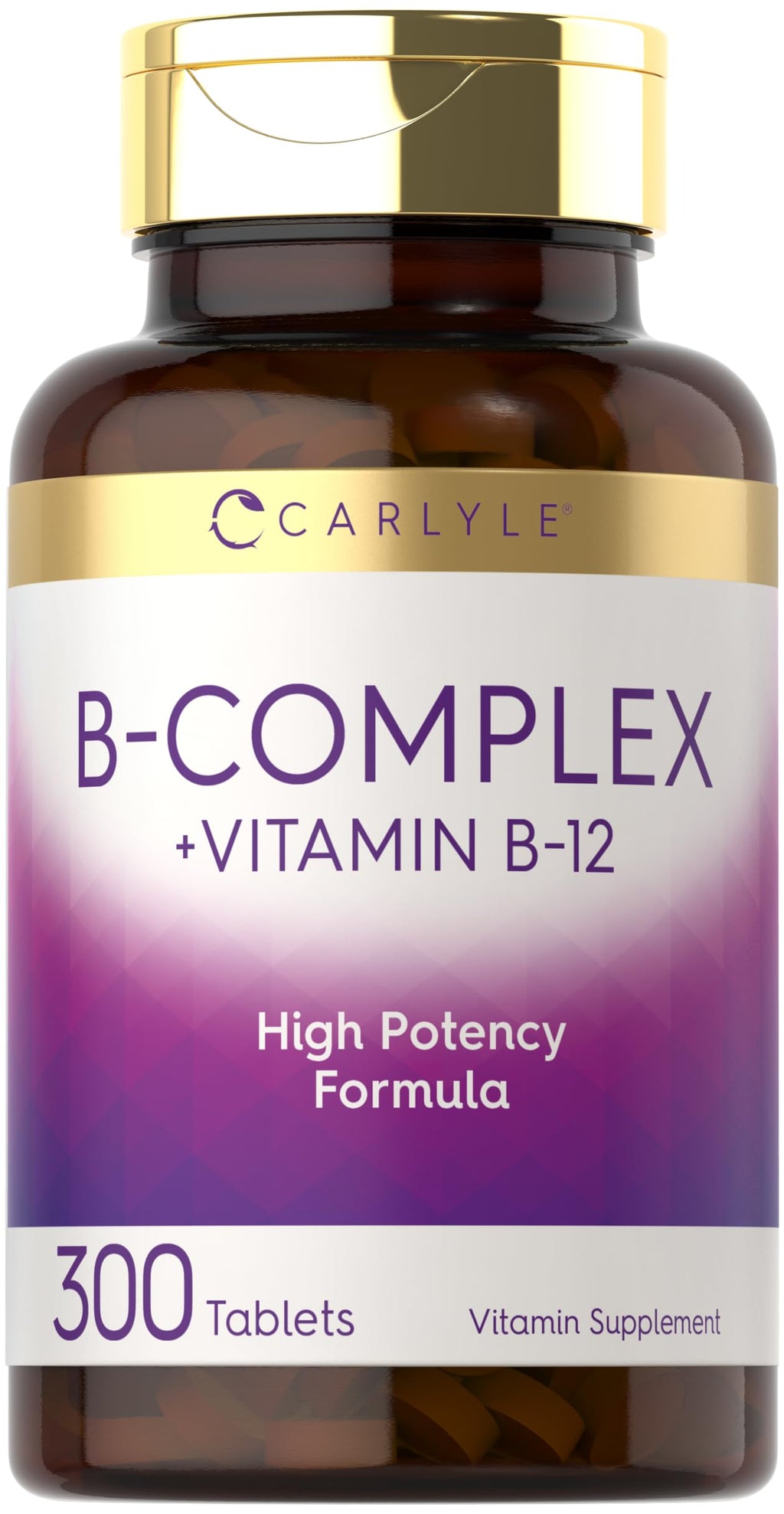 Carlyle B-Complex Vitamin with B12 - 300 Tablets