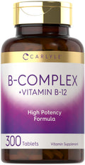 Carlyle B-Complex Vitamin with B12 - 300 Tablets