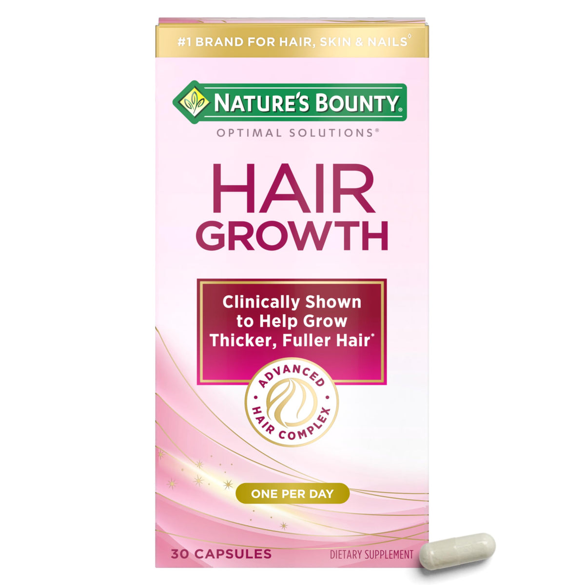 Nature's Bounty Optimal Solutions Hair Growth Vitamin - 30 Capsules