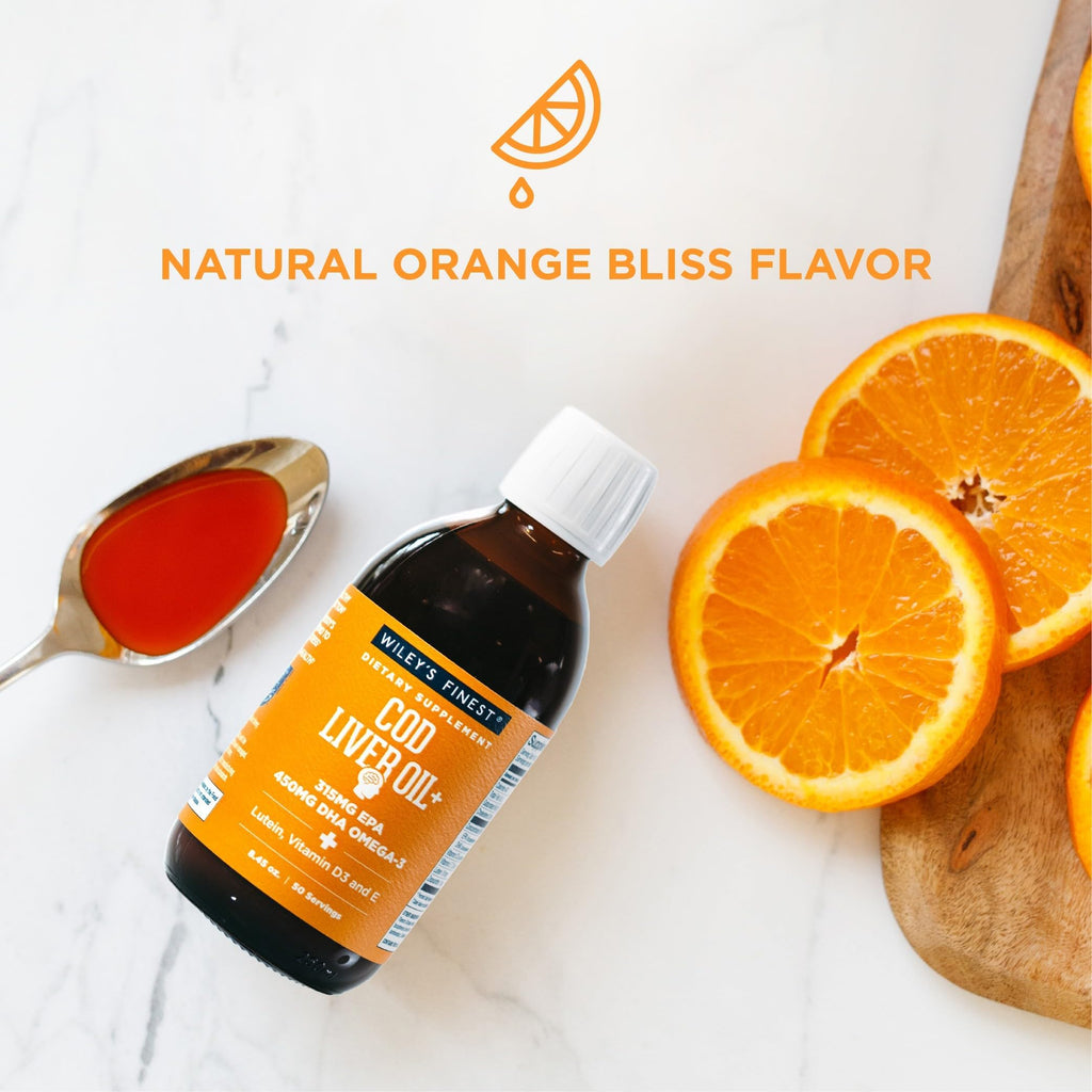 Wiley's Finest Cod Liver Oil, Orange, EPA & DHA