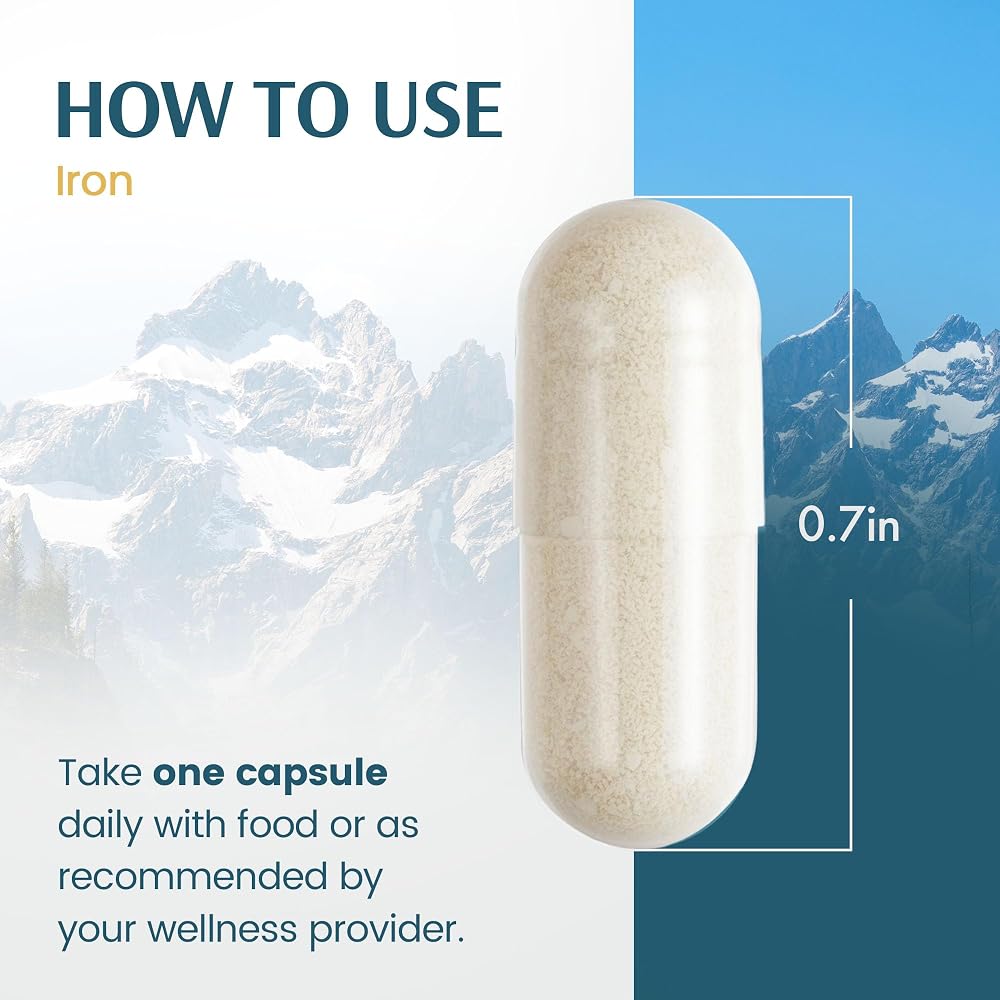 Vykee Nutrition Iron Bisglycinate 36 mg - 120 Capsules - image 5