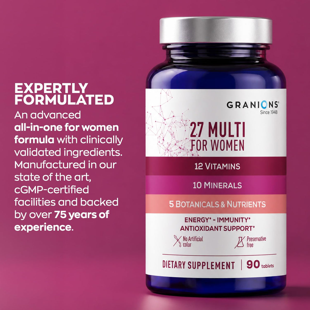 Granions 27 in 1 Women's Multivitamin Complex - 90 Tablets - image 8