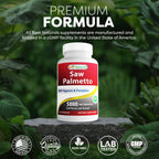 Best Naturals Saw Palmetto 10:1 Extract Prostate Supplements - 120 Capsules - image 5