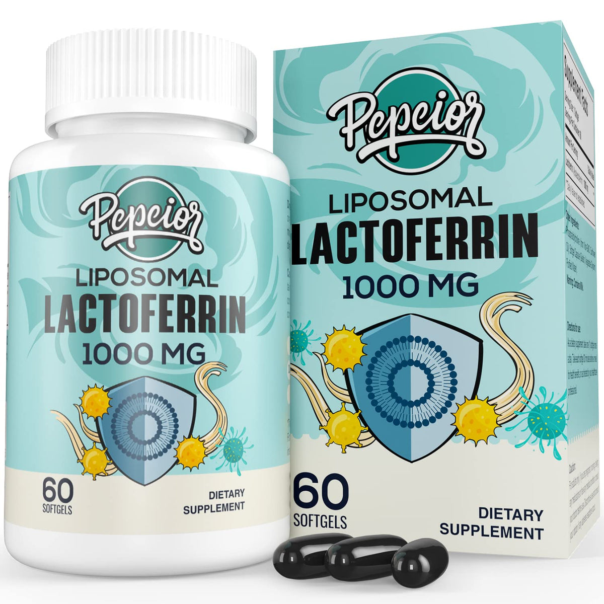 Pepeior Liposomal Lactoferrin 1000 mg Diet - Maximized Lactoferrin