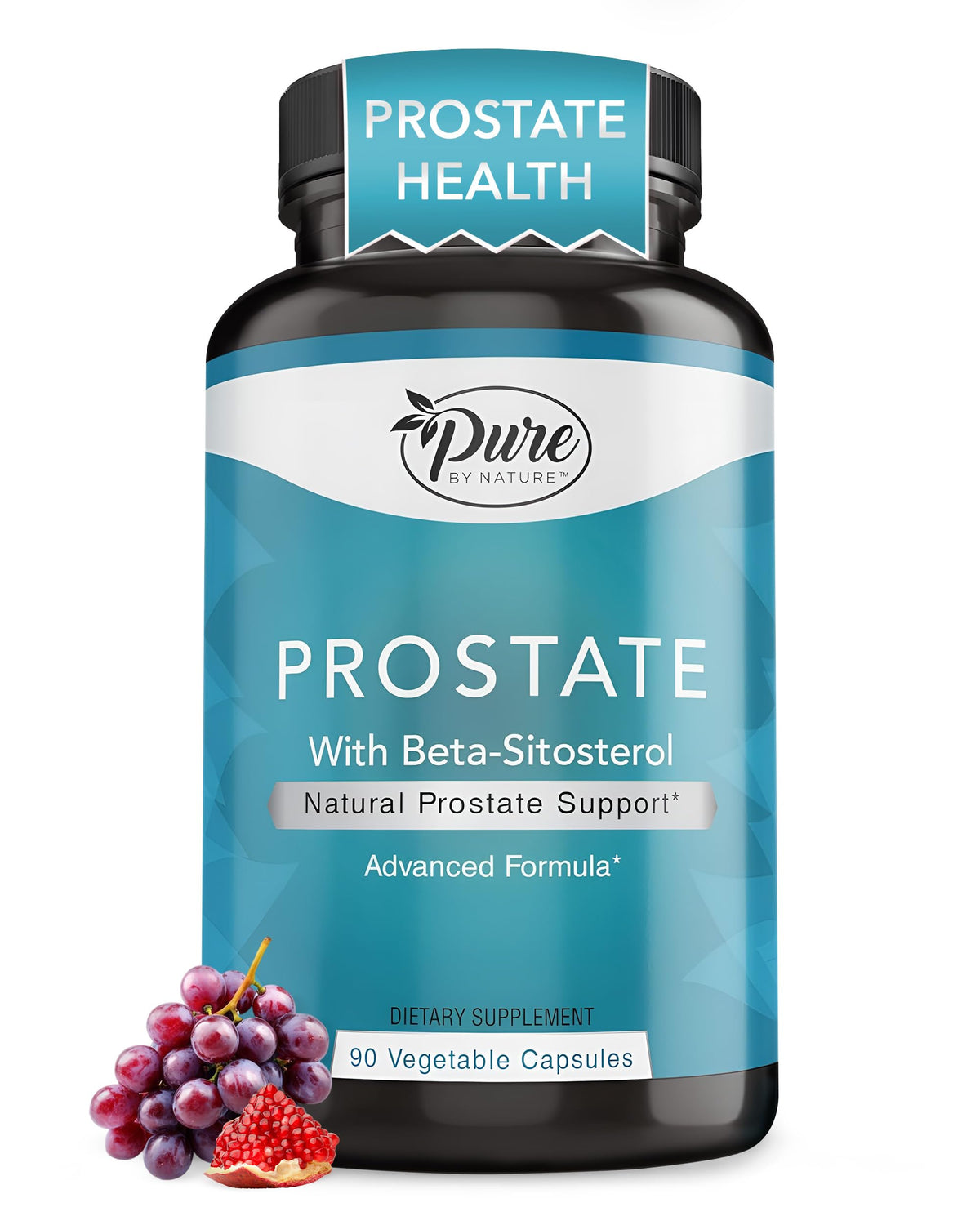 Pure By Nature Prostate Supplement for Men with Beta Sitosterol - 90 Capsules