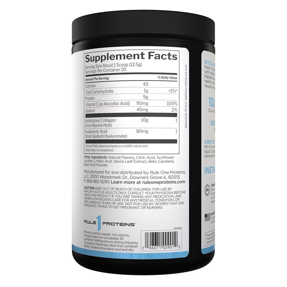 Rule 1 Collagen Peptides Powder - Hydrolyzed Bovine Collagen