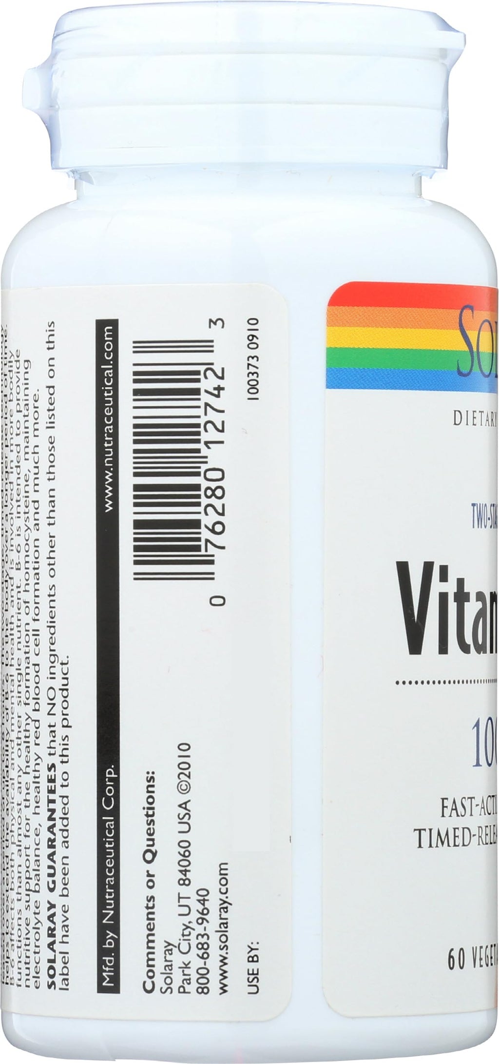 Solaray Vitamin B6 100mg Timed Release - 60 Capsules - image 5
