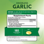 Nature's Truth Odorless Garlic Softgels - 180 Softgels - image 2