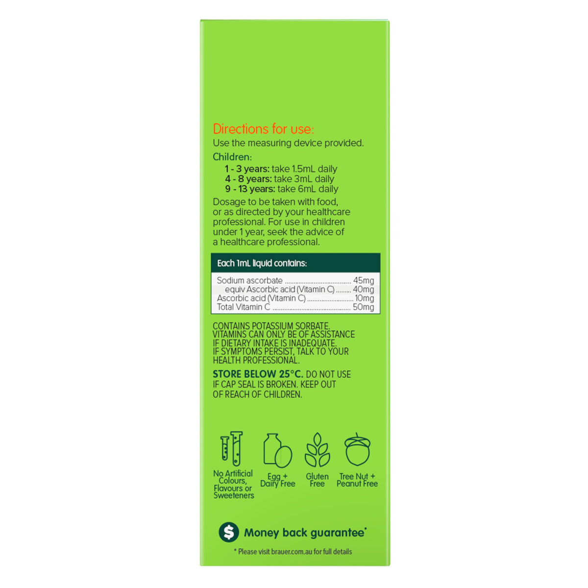 Brauer Baby Kids 1year+ Liquid Vitamin C - 100 mL - image 11